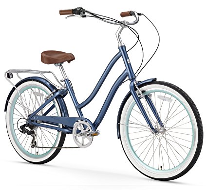 sixthreezero EVRYjourney Women's 26-Inch Step-Through Hybrid Cruiser Bicycle