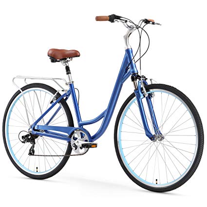 sixthreezero Body Ease Women's 7-Speed Comfort Road Bicycle, Navy Blue