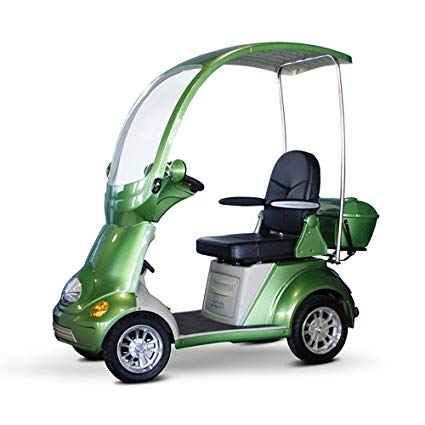 EWheels (EW-54) 4-Wheel Full Covered Scooter with Electromagnetic Brakes, Green - BMC-EWH EW-54G