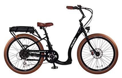 Pedego Boomerang Plus Black with Brown Ballon Package 48V 15Ah