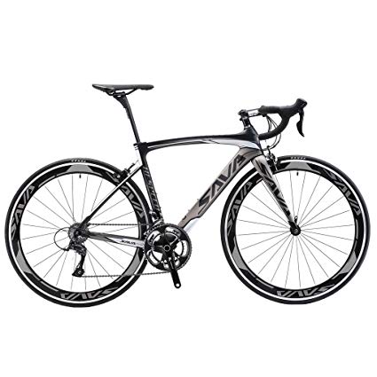 SAVADECK Carbon Road Bike, Windwar5.0 Carbon Fiber Frame 700C Road Bicycle with SHIMANO 105 22 Speed Groupset Ultra-light Bicycle