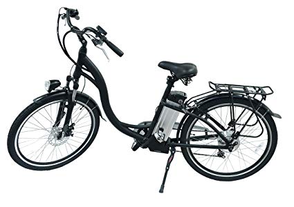 Hover-Way E BIKE - CITY - Cruiser Electric E Bike w/Pedal Assist & 6 Speed gears- BLACK