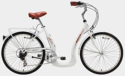 Biria Easy Boarding 7 Speed Step Through Cruiser Bicycle 15.5'' Pearl White