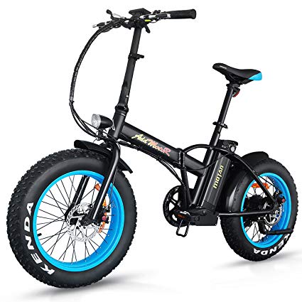 Addmotor Motan Electric Fat Tire 20Inch Bikes 500w 48v Snow Folding Bicycles Lithium Battery 4 Colors M-150 E-bikes For Men