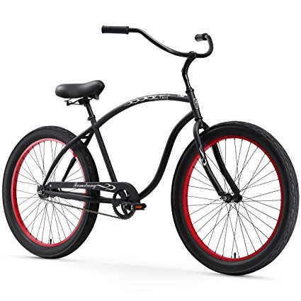 Firmstrong Chief 3.0 Man Single Speed Beach Cruiser Bicycle, 26-Inch/XX-Large, Matte Black