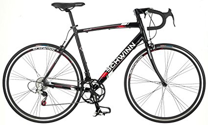 Schwinn Men's Phocus 1400 700C Drop Bar Road Bike, Black, 18”/Medium frame size