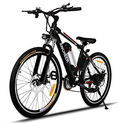 ANCHEER Electric Mountain Bike with 36V, 8AH Removable Lithium-Ion Battery 250W Electric Bike for Adults with Battery Charger