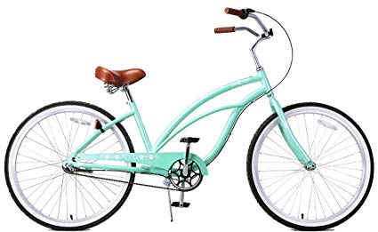 Fito Women's Marina Aluminum Alloy 3-Speed Beach Cruiser Bike