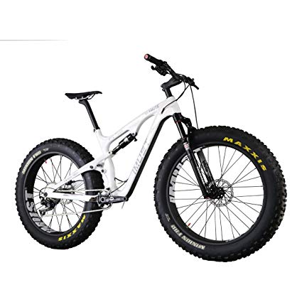 IMUST Malamute, 120mm Full-Suspension, Carbon Fat Bike with 11-Speed XT Drivetrain and Rockshox Bluto Fork 16/18/20 inch