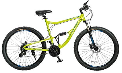 Titan Alpha Alloy-Frame Mountain Bike with Front-Suspension, 21.5-Inch Frame, 24-Speeds