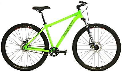 Gravity G29 FS 29er Single Speed Mountain Bike + Lock Out Suspension Fork Disc Brakes