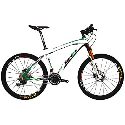 BEIOU Carbon Fiber Mountain Bike Hardtail MTB SHIMANO M610 DEORE 30 Speed Ultralight 10.8 kg RT 26 Professional External Cable Routing Toray T800 CB005