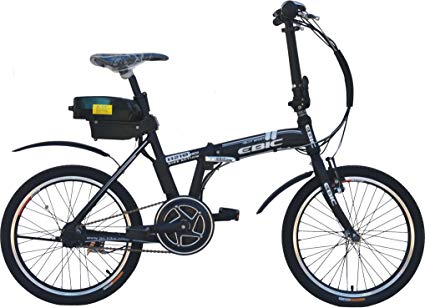 Anbike EBIC H520 Mid/Crank Motor Drive Folding Electric Bicycle, Full Auto, Assist Mode, Black, 20-inch