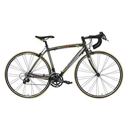 Lombardo Monza 2.0C Road Bike, 700c Wheels, Men's Bike, Anthracite/Yellow, 99% Assembled, 47 cm Frame, 50 cm Frame, 55 cm Frame, 58 cm Frame, 61 cm Frame