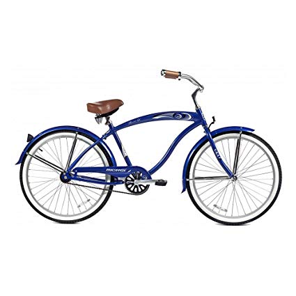 Micargi Rover LX Beach Cruiser Bike, Blue, 26-Inch