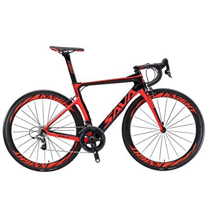 SAVADECK Phantom 5.0 700C Carbon Fiber Road Bike Cycling Bicycle with SRAM FORCE 22 Speed Group Set MICHELIN 25C Tire and Fizik Saddle