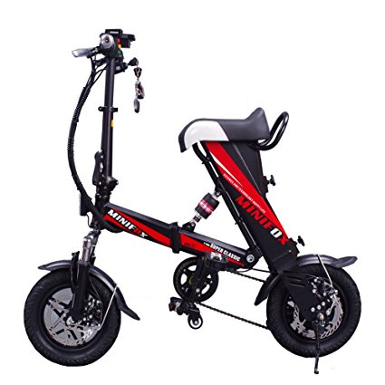 MEIYATU E-Bike - Folding Electric Bicycle with 15-18 Miles Range, E-Bike Scooter 250W Powerful Motor Collapsible Frame 36V