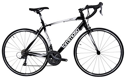 Tommaso Imola Endurance Aluminum Road Bike, Shimano Claris R2000, 24 Speeds, Black, White, Burnt Orange