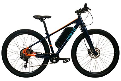 Junto Electric Bicycle with 29” wheels, 48V 350W motor, 11.6Ah battery, and Shimano SLX drivetrain - Tough Commuter E-bike that ships 98% assembled