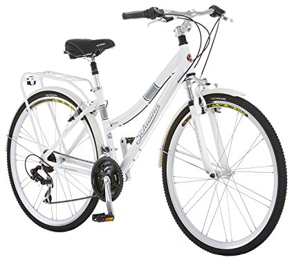 Schwinn Discover Women's Hybrid Bike (700C Wheels),White,28